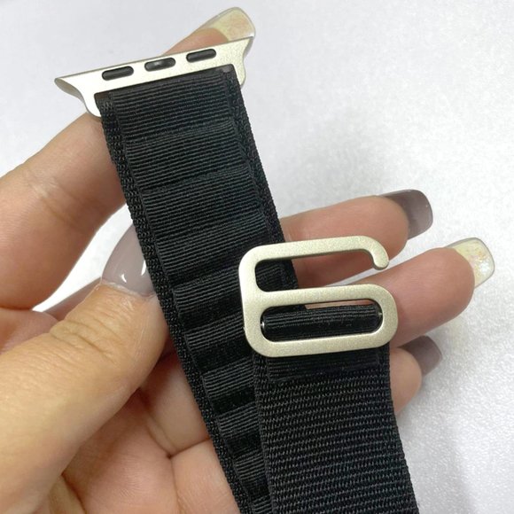 NEW BLACK Loop Adjustable Strap for Apple Watch - Picture 7 of 7
